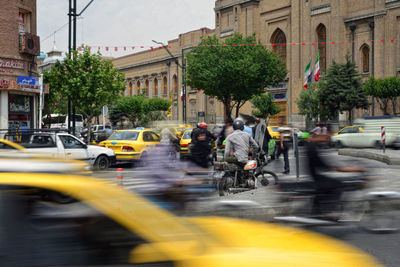 People on city street