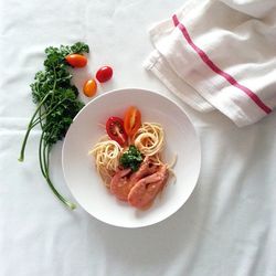 Close-up of food served in plate