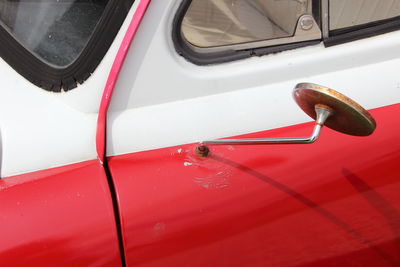 Close-up of vintage car