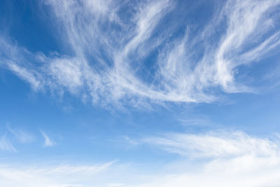 Low angle view of clouds in sky