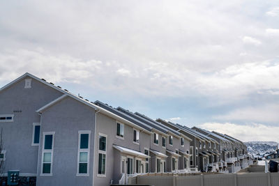 Residential buildings against sky