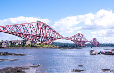 Bridge over river against sky