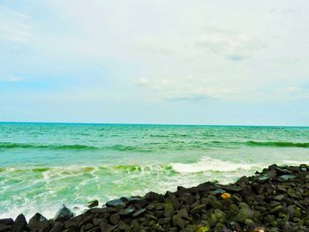 Scenic view of sea against sky