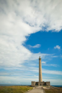 Low angle view of historical building against cloudy sky