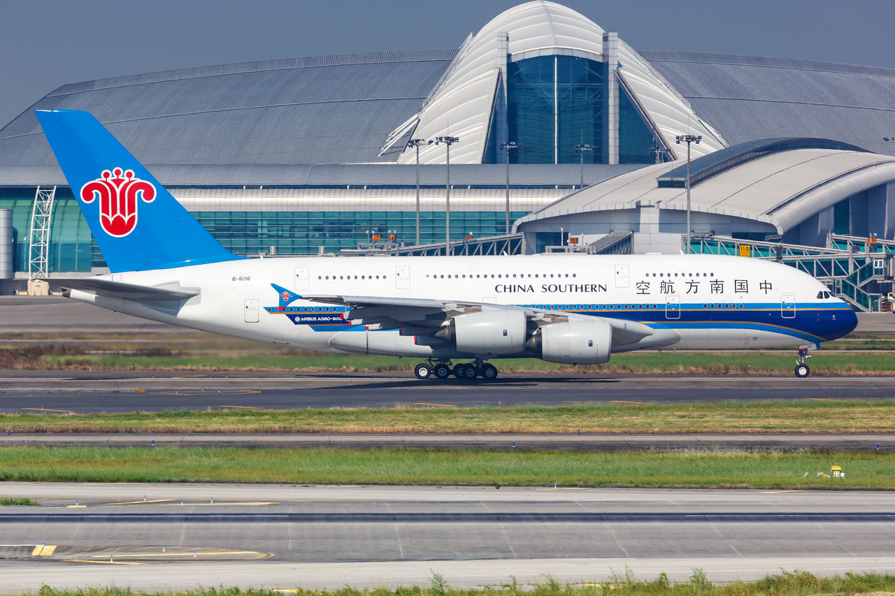 VIEW OF AIRPLANE AT AIRPORT