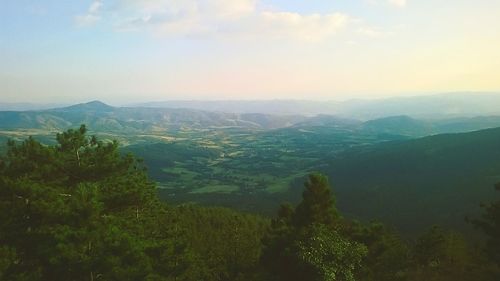 High angle view of landscape