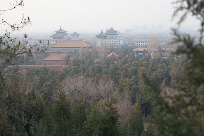 View of built structure with trees in background