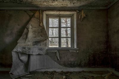 Interior of abandoned house