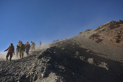 The path to the top of rinjani 3728 masl. mount rinjani national park