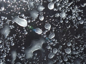 Full frame shot of wet bubbles