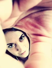 Close-up portrait of young woman
