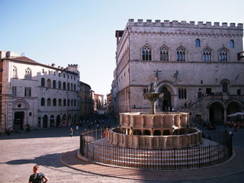 Old buildings in city