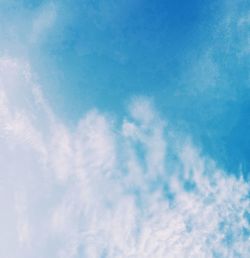 Low angle view of clouds in sky