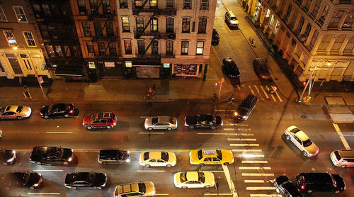 Traffic on city street