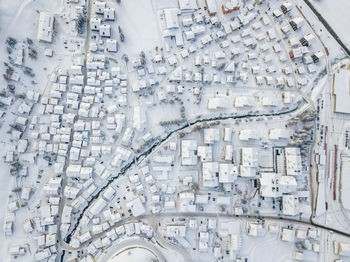 High angle view of cityscape in city