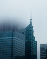 Modern buildings in city against sky