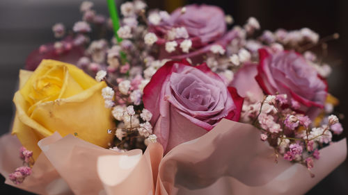 Close-up of rose bouquet