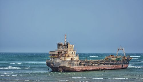 Boats in sea