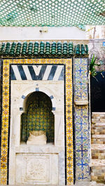 Entrance of historic building