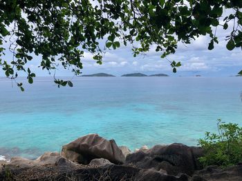 Scenic view of sea against sky