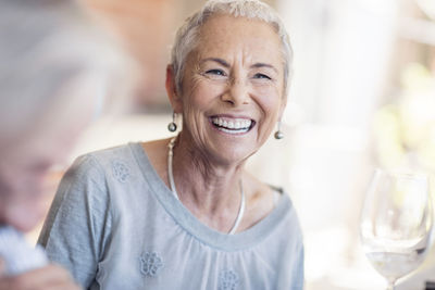 Portrait of happy senior woman