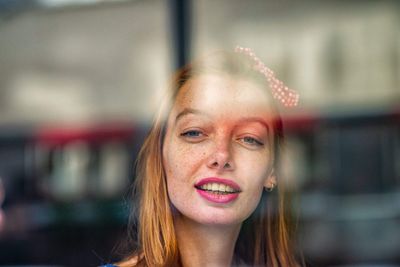 Portrait of a smiling young woman