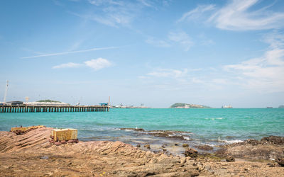 Scenic view of sea against sky