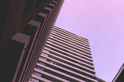 Low angle view of modern building against sky