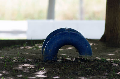 Close-up view of blue surface