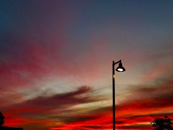 Low angle view of sky at sunset