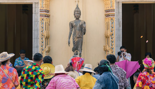 Group of people in temple