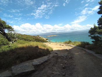 Scenic view of sea against sky