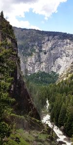 Scenic view of rocky mountains against sky