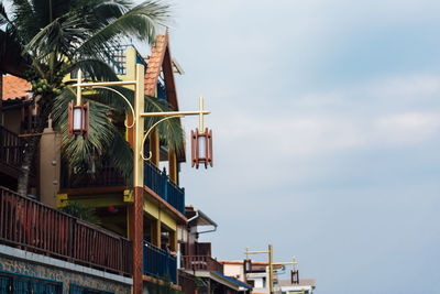 Low angle view of building against sky