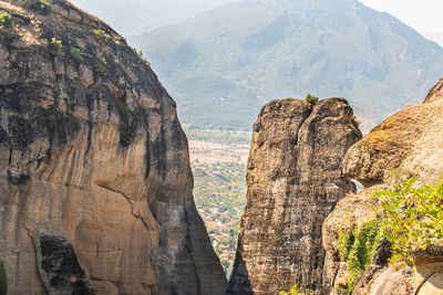 Panoramic view of rock formations