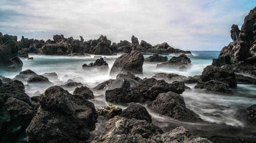 Panoramic view of sea against sky