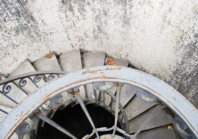 Close-up view of wheel