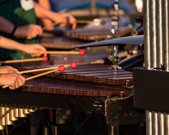 Man working at music concert