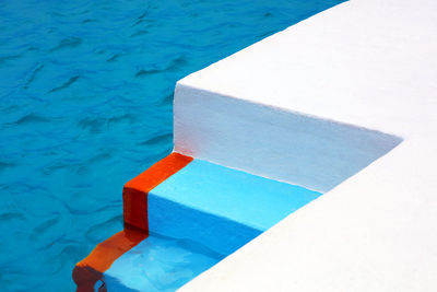 High angle view of swimming pool