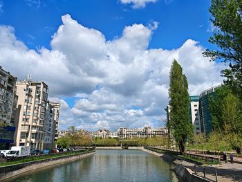 Bridge over river against sky