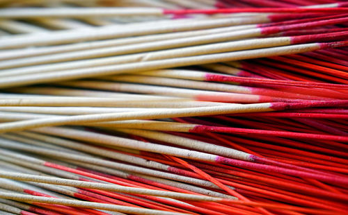 Full frame shot of incenses