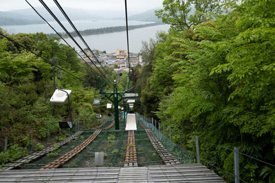 A view from the foot overlooking amanohashidate