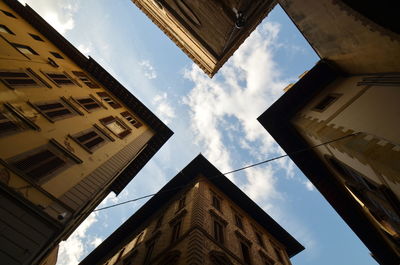 Low angle view of buildings against sky
