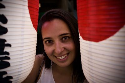 Portrait of smiling young woman