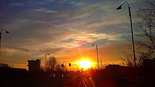 Road at sunset