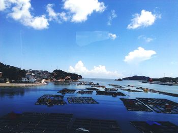 Reflection of clouds in water