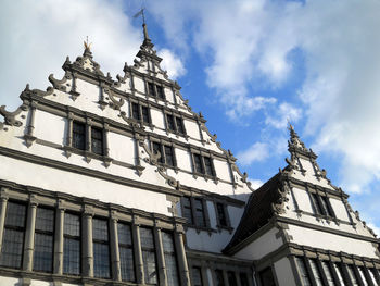 Low angle view of church against sky