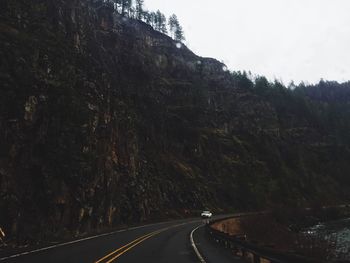 Road passing through mountains