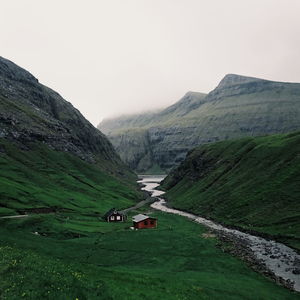 Road passing through mountains