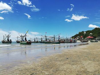 Scenic view of calm sea against sky